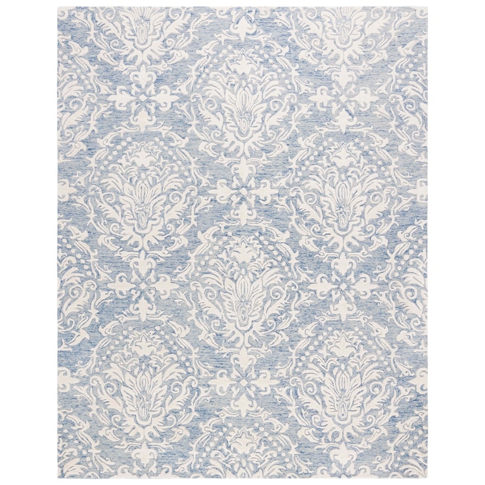 SAFAVIEH Handmade Blossom Ambroisine Modern Floral Wool Rug