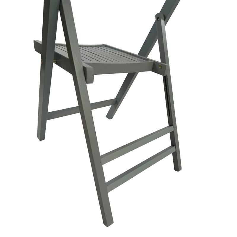 Furniture Slatted Wood Folding Special Event Chair,Set of 4
