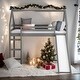 preview thumbnail 2 of 13, Twin Size Loft Bed with Slide, House Bed with Slide,Multi-Functional House Children's Wooden Loft Bed