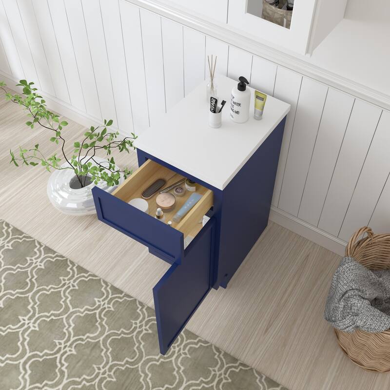 Vanity Art 15" Freestanding Single Base Storage Cabinet with Soft Close Door