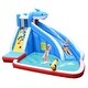 preview thumbnail 1 of 8, Inflatable Water Slide Shark Bounce House Castle without Blower - Multi - 150" x 120" x 96" (L x W x H) 150" x 120" x 96" (L x W x H)