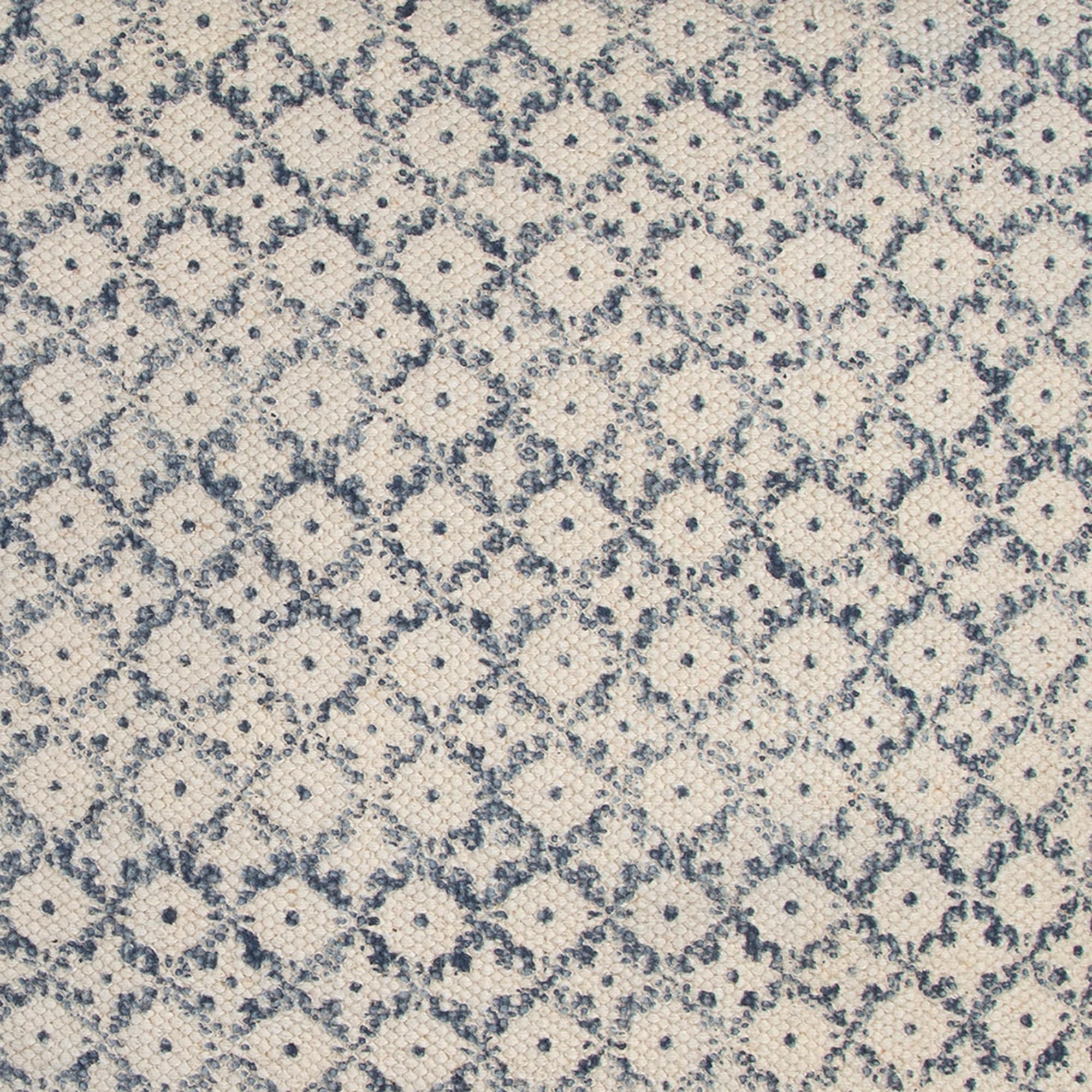 Rizzy Home Neutral Blue Geometric Throw Pillow, 22x22