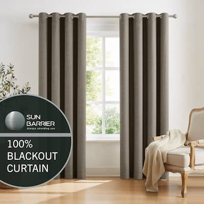 Sun Barrier Snap In Blackout Liner Grommet Panel Pair