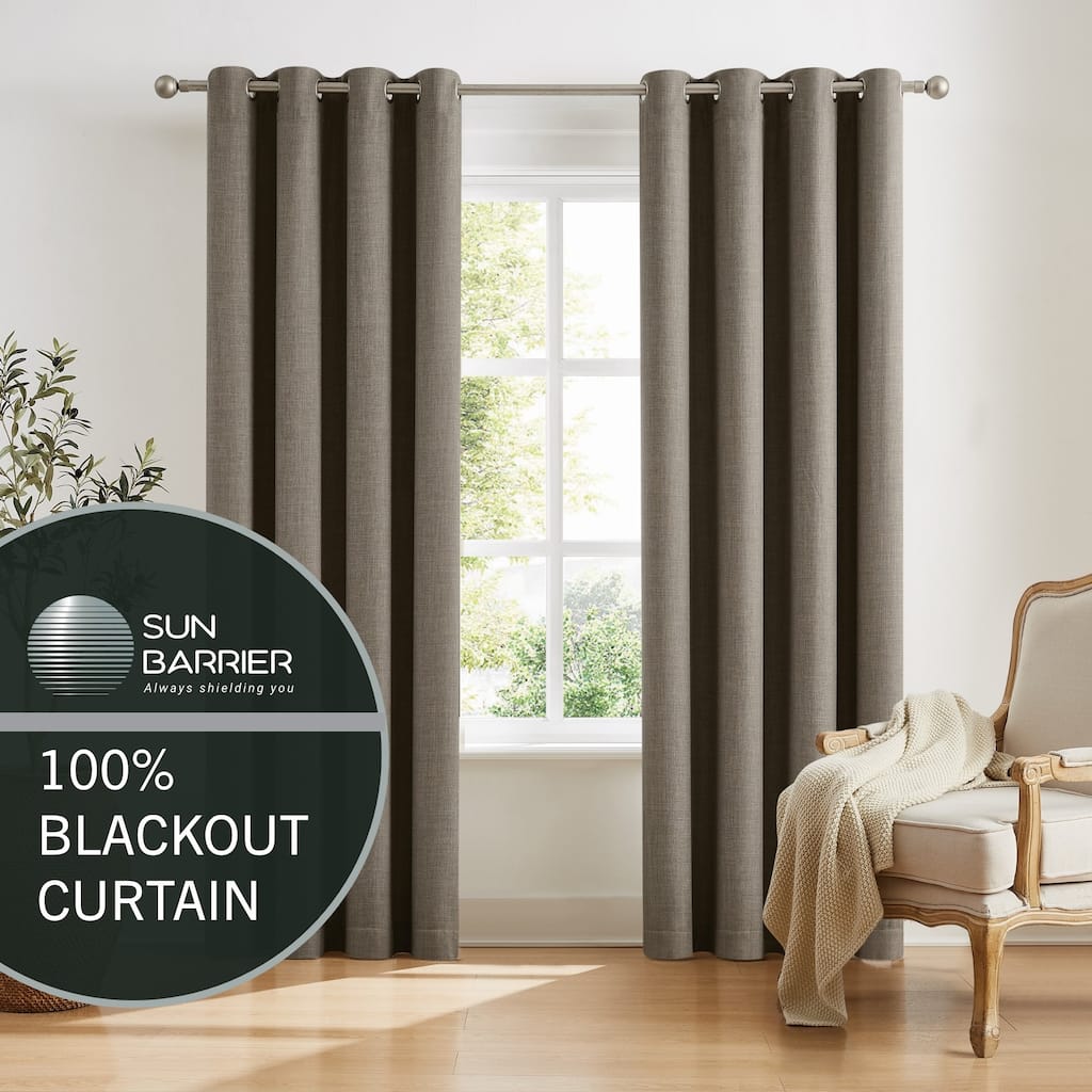 Sun Barrier Snap In Blackout Liner Grommet Panel Pair