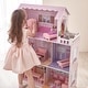 preview thumbnail 1 of 6, Olivia's Little World Dreamland Tiffany 3-Story Wooden Dollhouse, 12" Dolls - 30.98" L x 11.5" W x 44.49" H