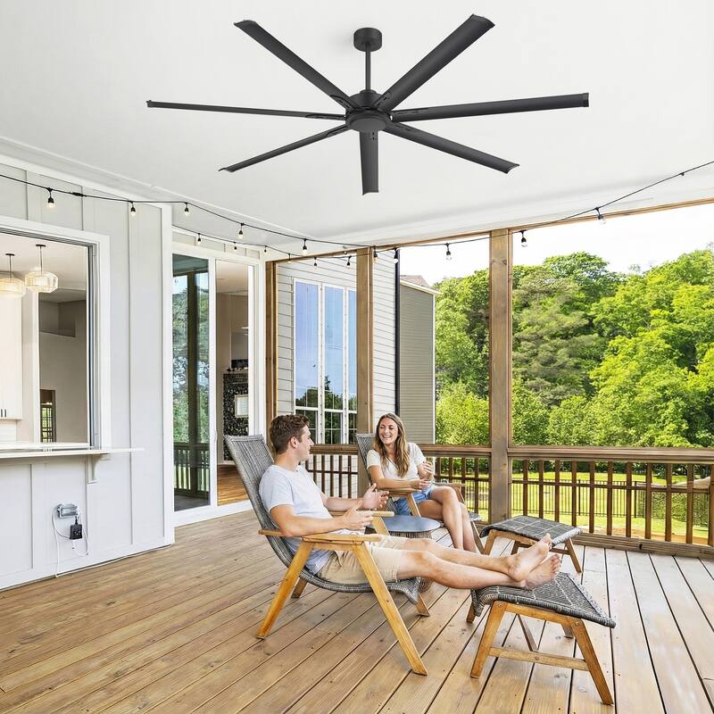 72"/84"/96"/120"/144" Extra Larger HVLS Commercial Ceiling Fan with Remote and Aluminum Blades