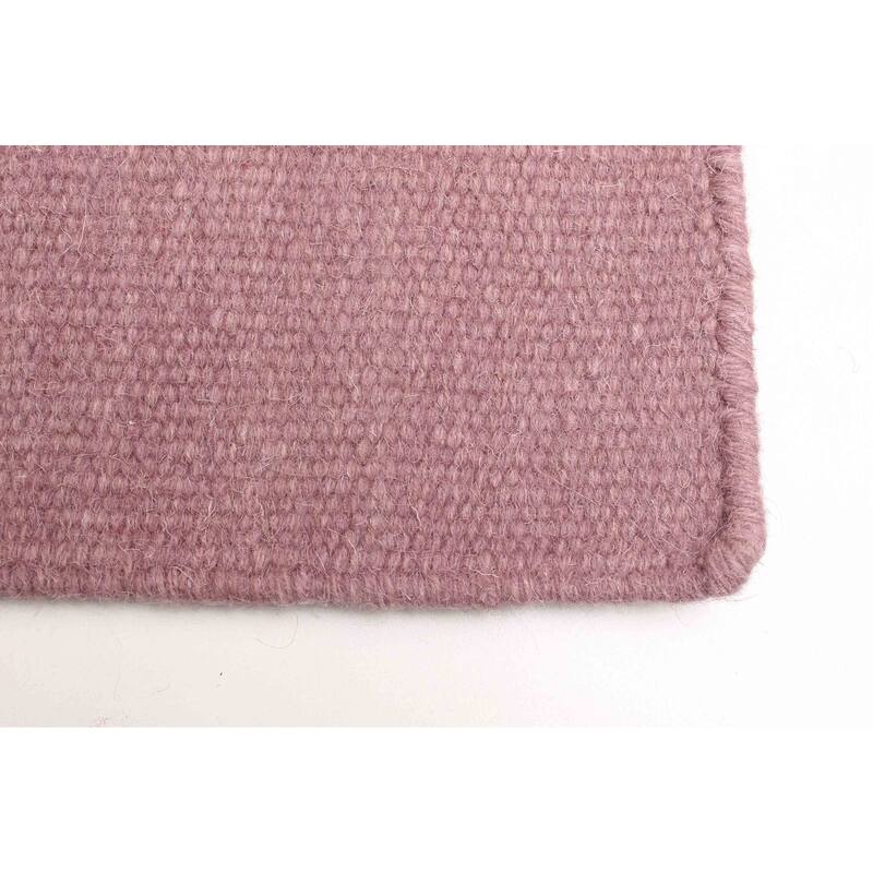 ECARPETGALLERY Flat-Weave Marrakech Dark Magenta Wool Kilim - 3'3 x 5'3