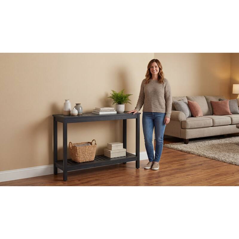 DTY Outdoor Living Longs Peak Eucalyptus Console Table