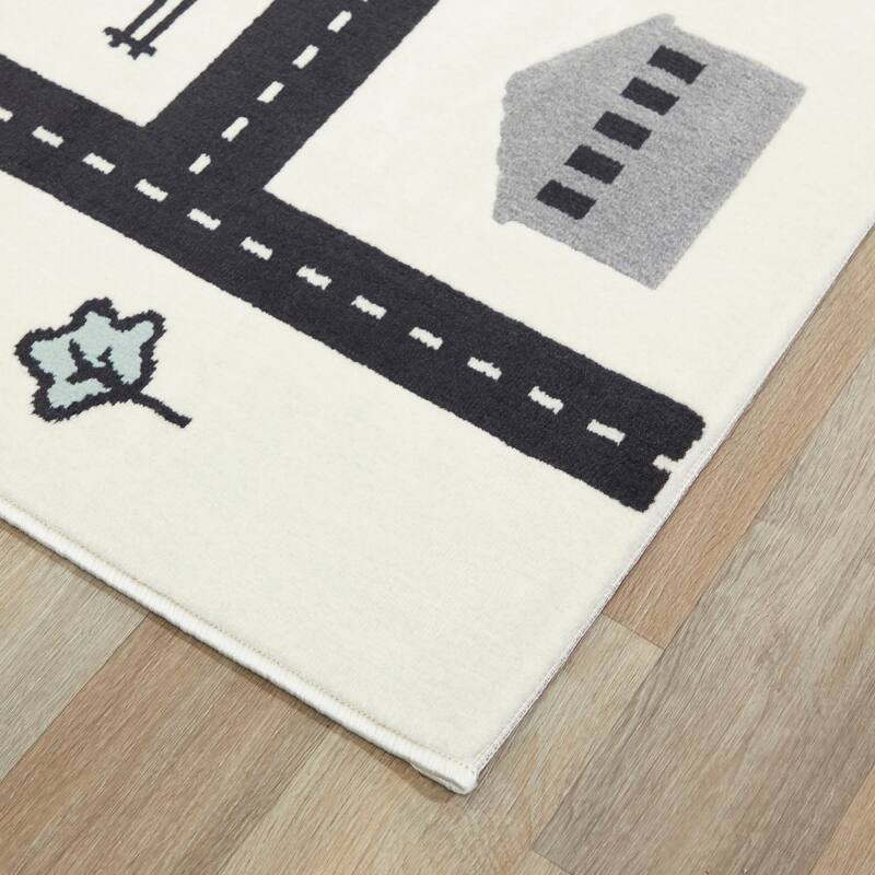 Mod-Tod Urban Adventure Road Map Kids' Rug