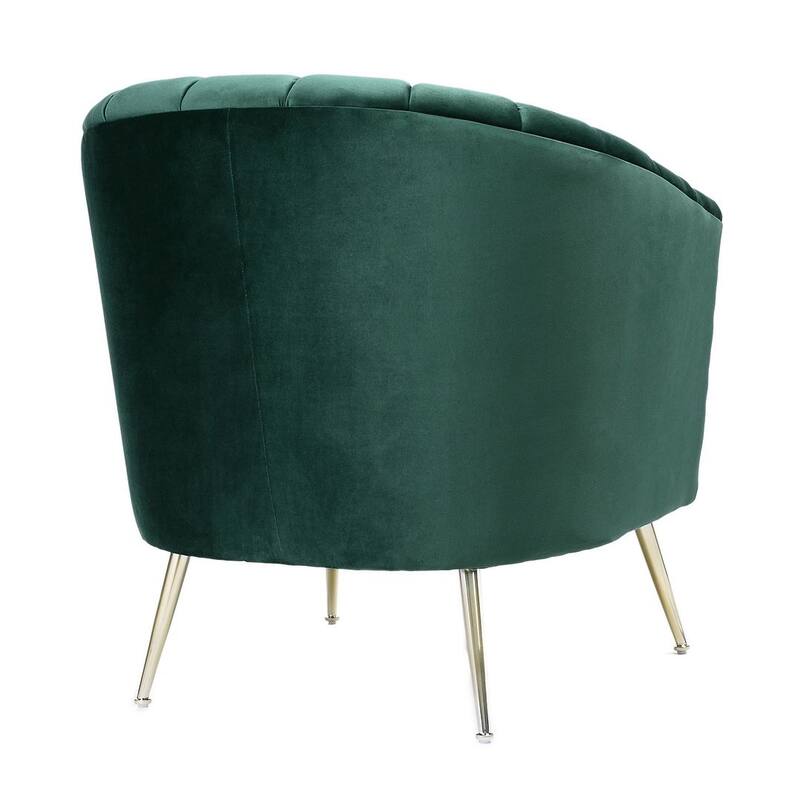 Manhattan Comfort Rosemont Gold Velvet Accent Chair