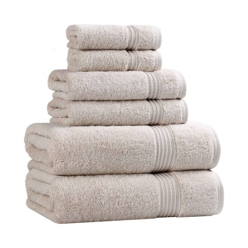 Superior Heritage Egyptian Cotton Absorbent 6-Piece Towel Set