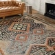 preview thumbnail 1 of 6, Alexander Home Luxe Ornate Antiqued Distressed Area Rug 2'3" x 4'0" - Navy/Multi