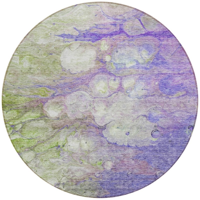 HomeRoots Abstract Transitional Rectangle Outdoor Rug