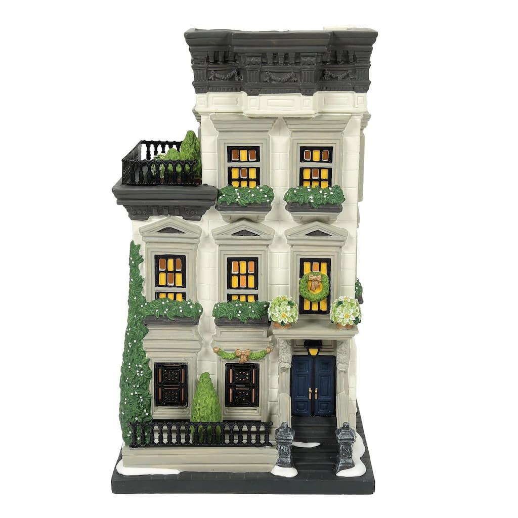 Department 56 Christmas In City 87 West 56th Street Lighted Building - 6013404