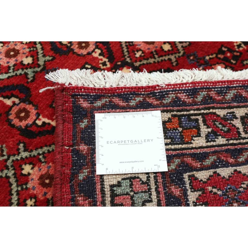 ECARPETGALLERY Hand-knotted Andelz Red Wool Rug - 2'6 x 12'7