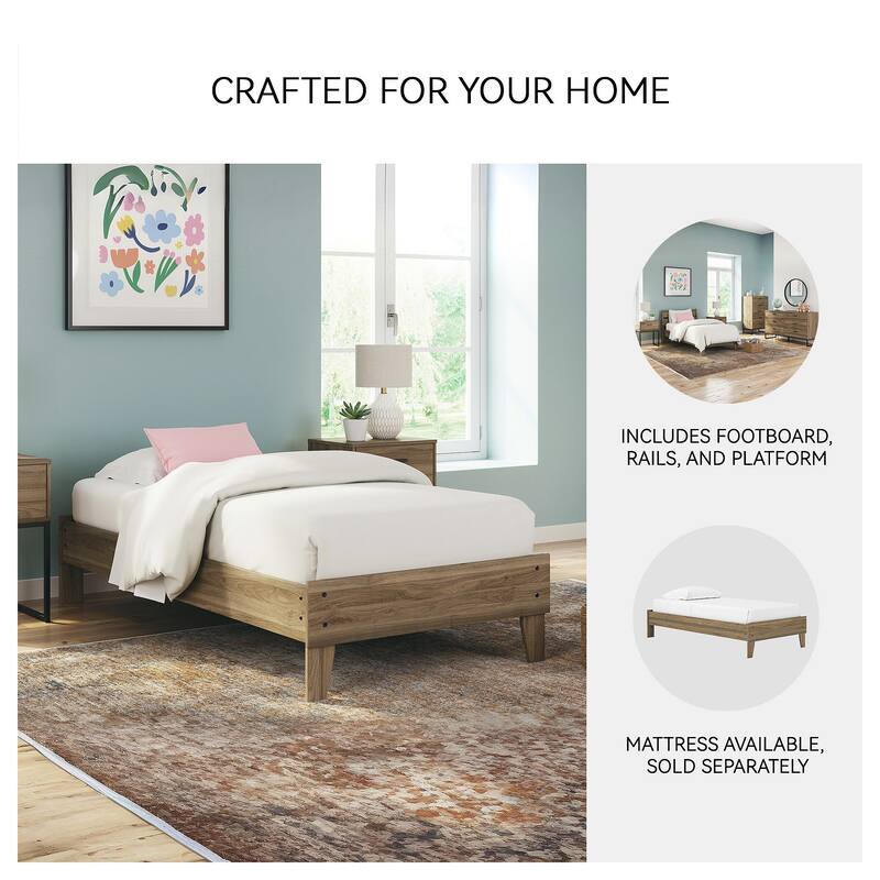 Signature Design by Ashley Deanlow Honey Platform Bed