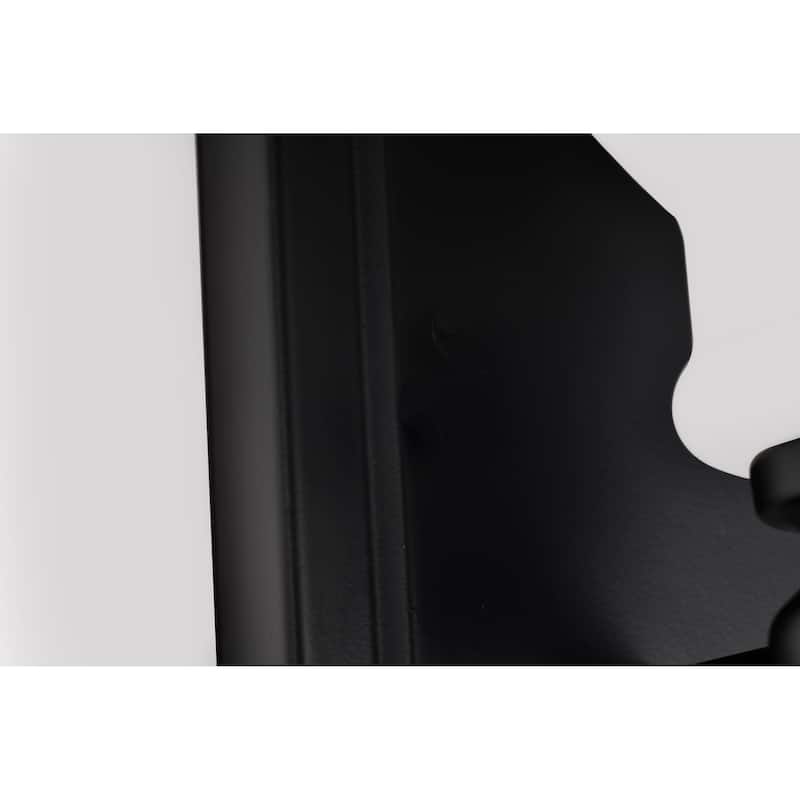 Russel 1 Light Vanity Matte Black with Satin White Glass - Matte Black