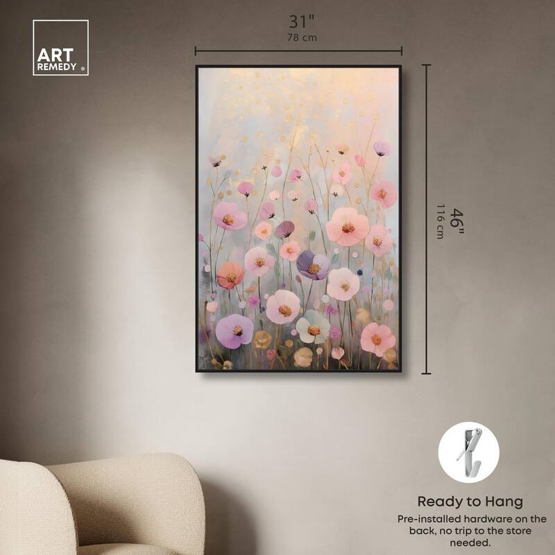 Tiny Blooms II Canvas by Art Remedy