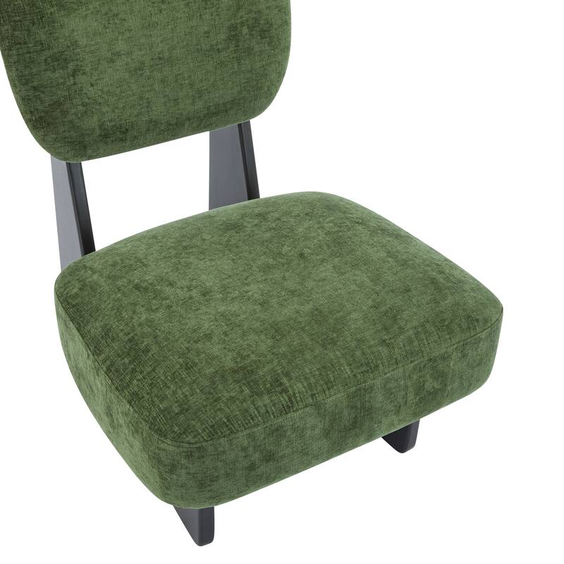 Modern Lounge Chairs with Solid Wood Frame (Set of 2)