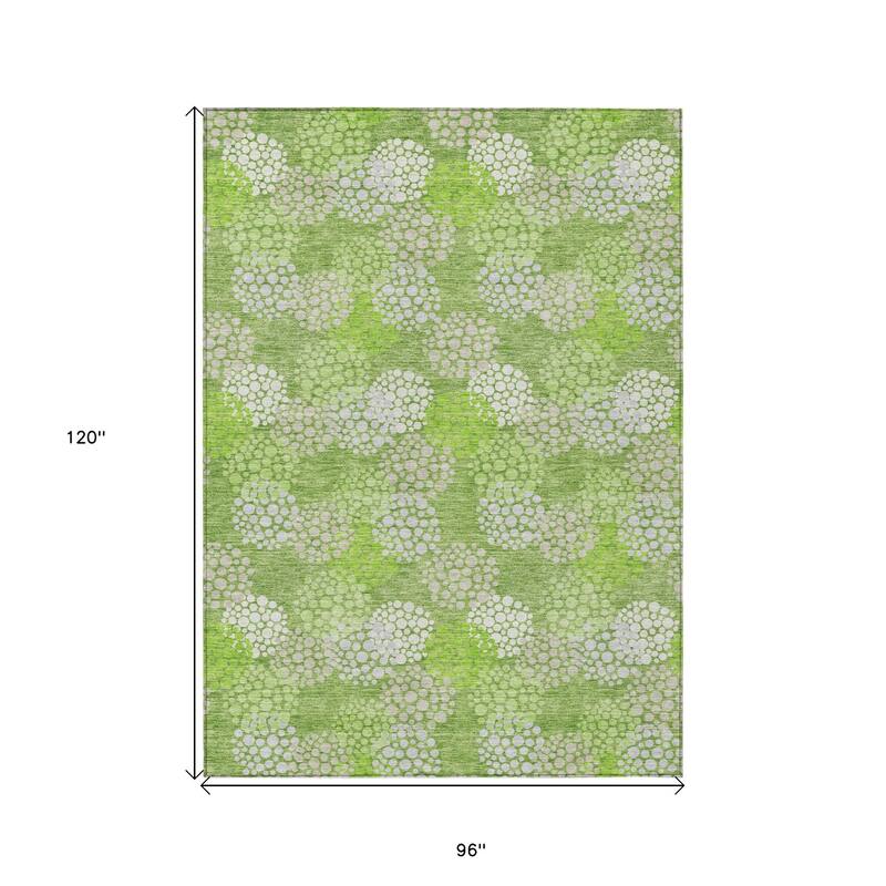 HomeRoots Polka Dot Transitional Rectangle Outdoor Rug
