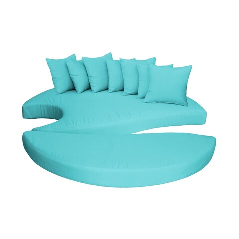 TK Classics Patio Cushion Cover Set for Sun Bed Cushions