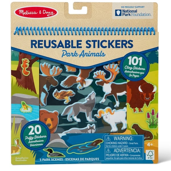 slide 2 of 7, Melissa & Doug Multi-Park Restickable Stickers - Multi Multi - Kids