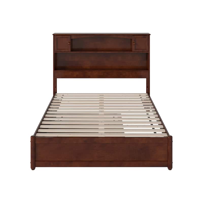 Hadley Platform Bed with Panel Footboard and Twin Trundle