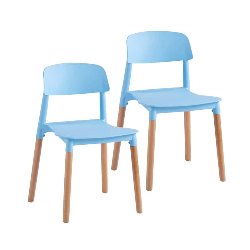 Porthos Home Clyde Stackable Dining Chairs (Set Of 2) - Blue