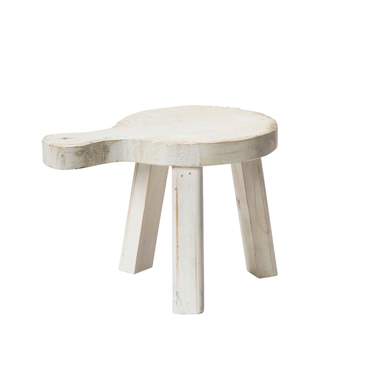 Decorative Wood Pedestal - W2 - 9-1/4"L x 6-1/2"L - White II