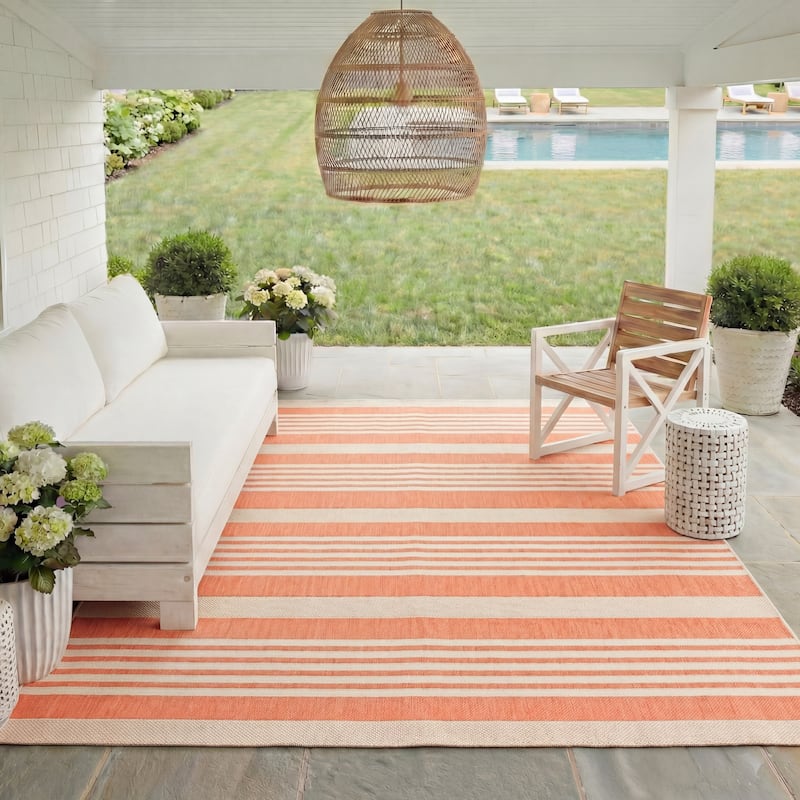 SAFAVIEH Courtyard Orsi Indoor/ Outdoor Waterproof Area Rug