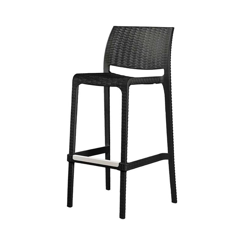 Rue Resin Stackable Bar Stools, Set of 2