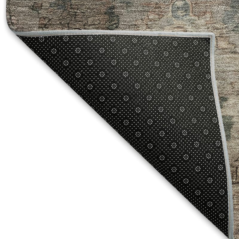 Machine Washable Indoor/ Outdoor Traditional Serenity Chantille Rug