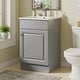 preview thumbnail 1 of 17, Christopher Knight Home - Ethan 20" Bathroom Wooden Vanity with Sink and Storage Cabinet Gray