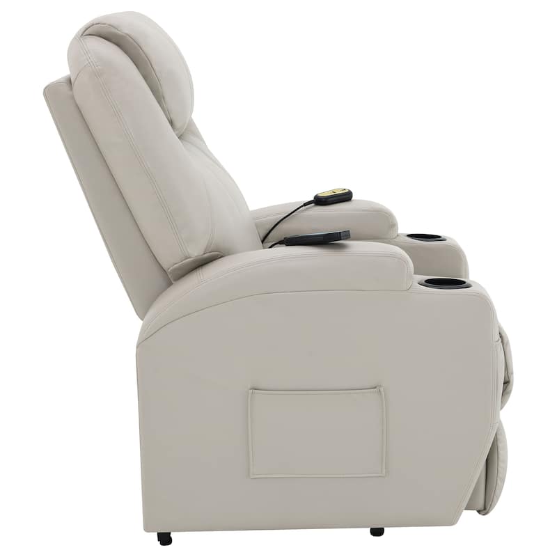 Sanger Upholstered Power Lift Massage Recliner