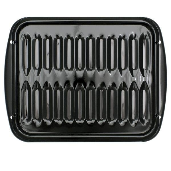 Range Kleen Convection Porcelain Broiler Pan/Grill 13x16 inch Black