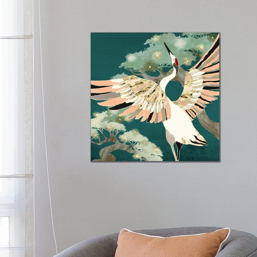 iCanvas "Golden Crane" by SpaceFrog Designs Canvas Print
