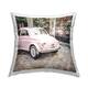 Stupell Pastel Pink Buggy Car Printed Throw Pillow by LSR Design Studio ...
