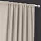 Exclusive Fabrics Italian Faux Linen Curtain (1 Panel)