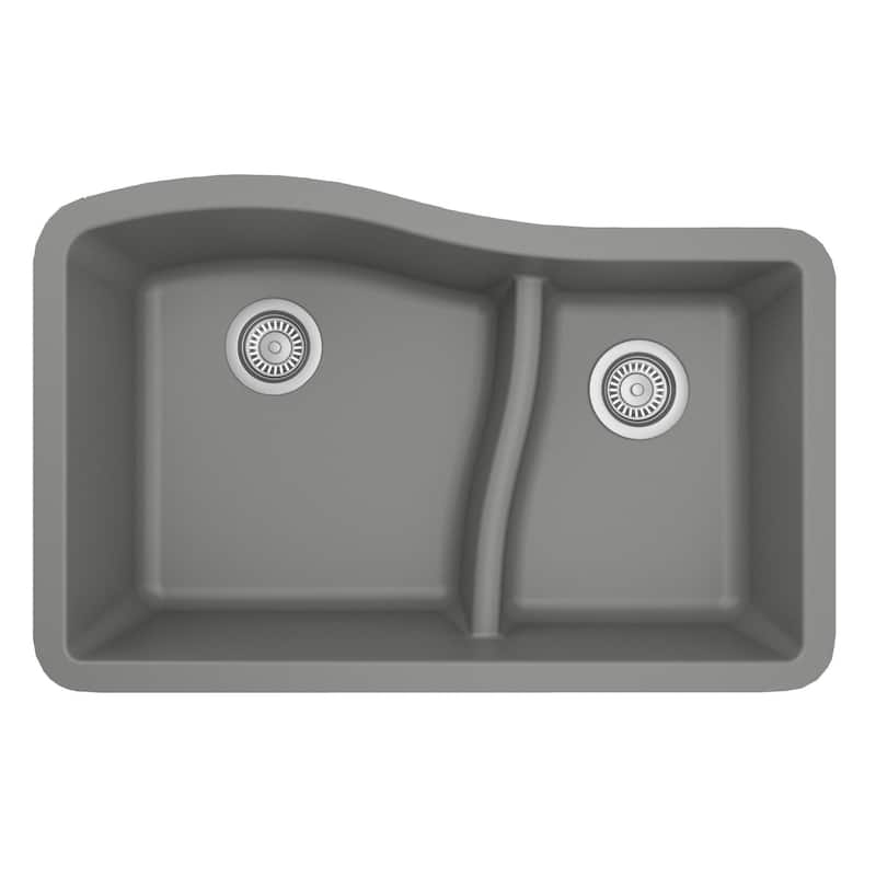 Karran Undermount Quartz Double-bowl Kitchen Sink