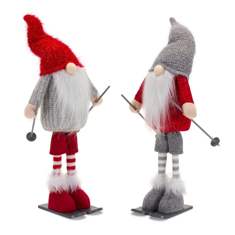 Skiing Gnome Figurine (Set of 6)