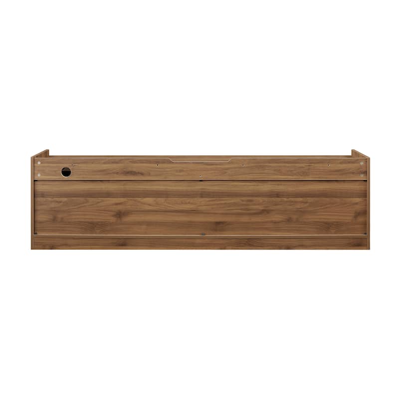 LED TV Stand for TVs up to 80" Wood TV Console with 4 Storage Drawer Media Console Table with Built-in Charging Ports