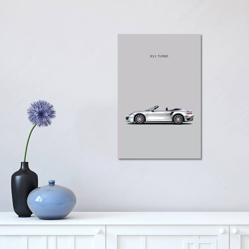 iCanvas "Porsche 911 Turbo Cabriolet" by Mark Rogan Canvas Print - 18x12x1.5