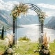 preview thumbnail 8 of 9, Heavy Duty Metal Garden Large Arch Arbor Trellis Wedding Ceremony Frame