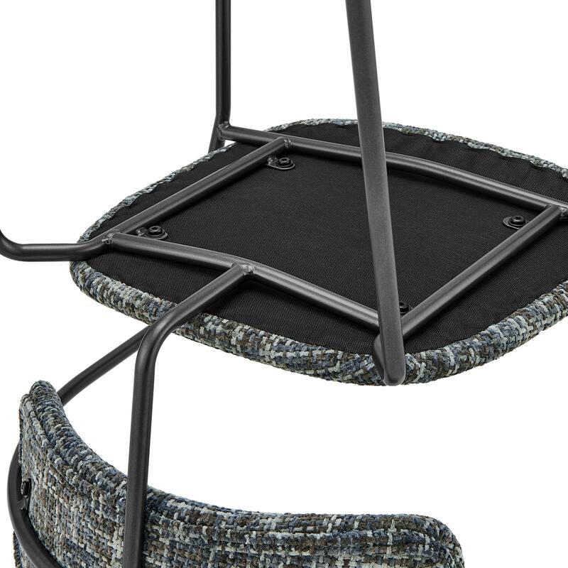 NPD Furniture Alivia Fabric Dining Side Arm Chair (Set of 2)