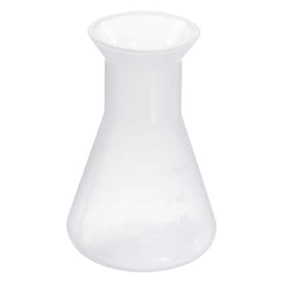 Plastic Erlenmeyer Flask, 1 Pack Wide Mouth Conical Flask - Clear