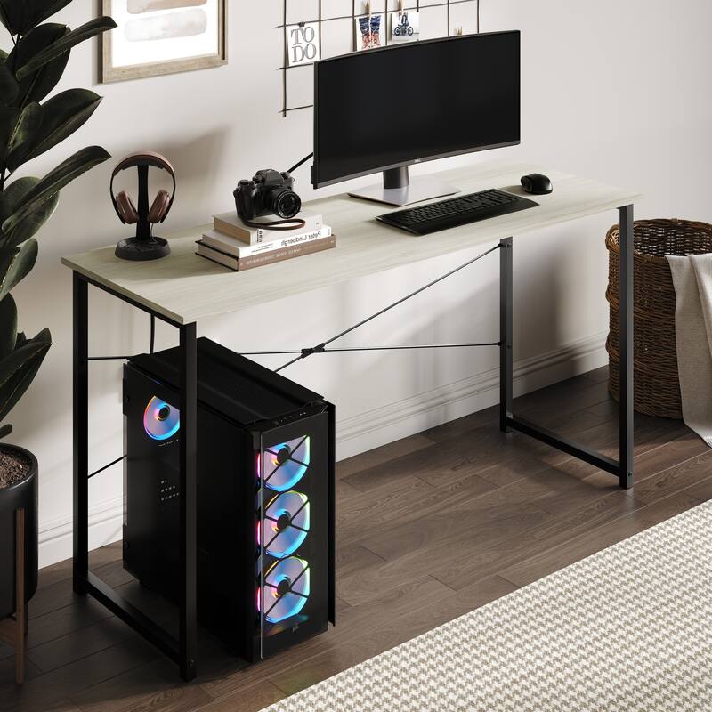 CraftPorch Modern 55-Inch Metal Computer Desk