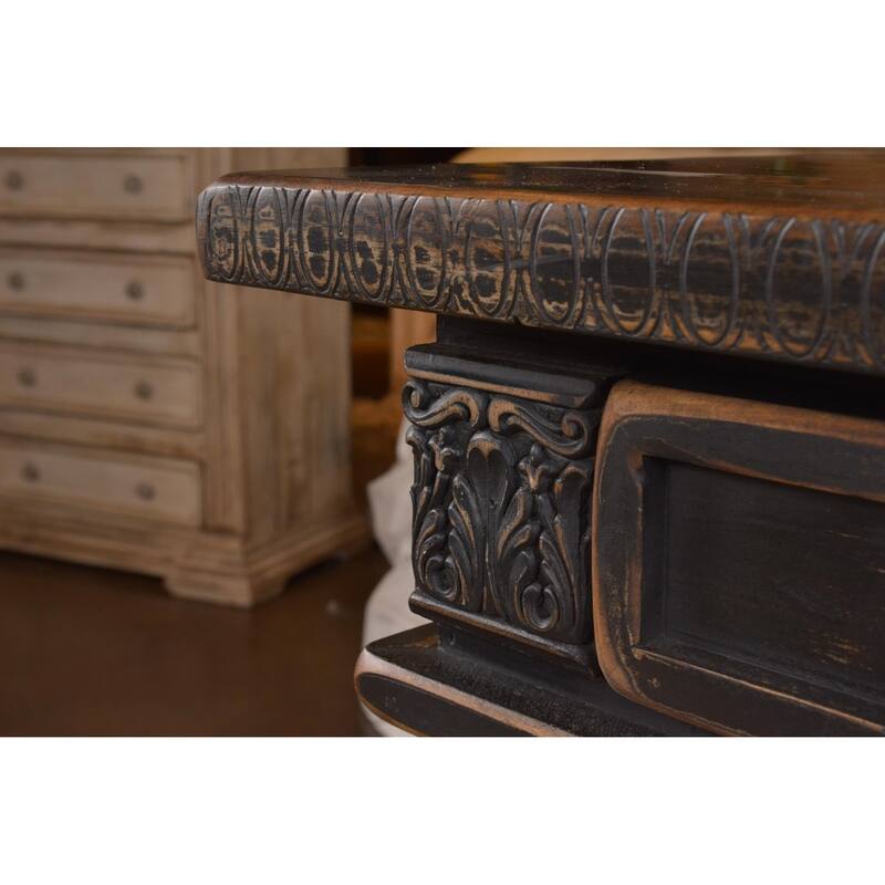 Eboni Console Table / TV Stand - Black 80"