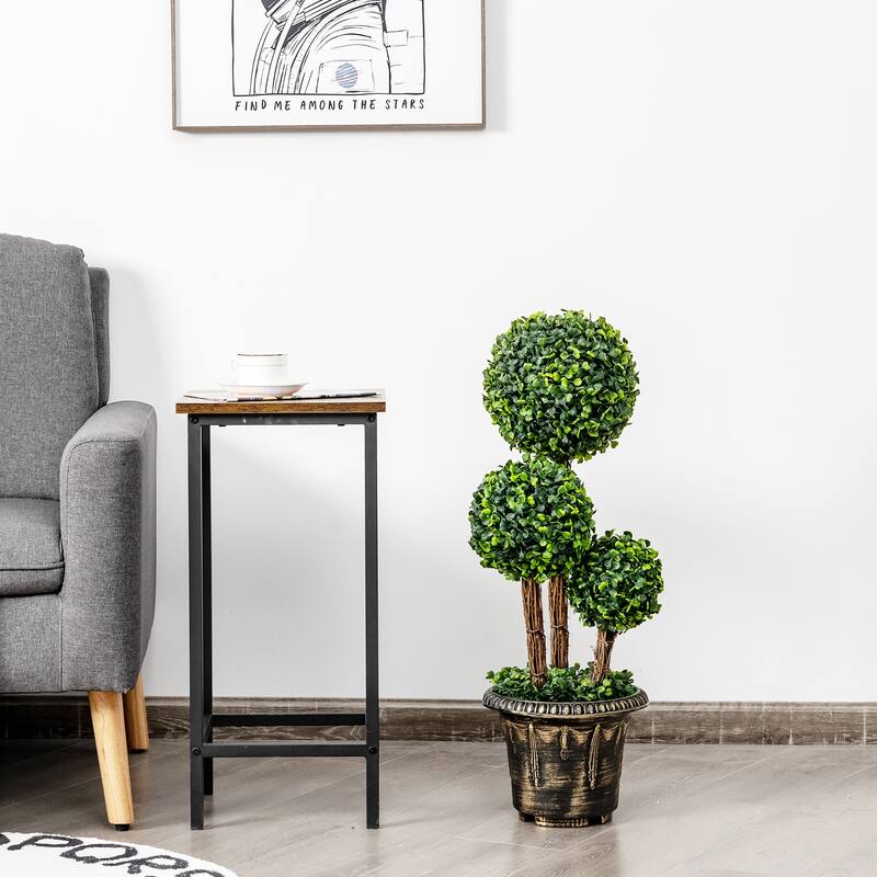 Costway 30'' Artificial Topiary Triple Ball Tree Indoor Outdoor UV - See Details