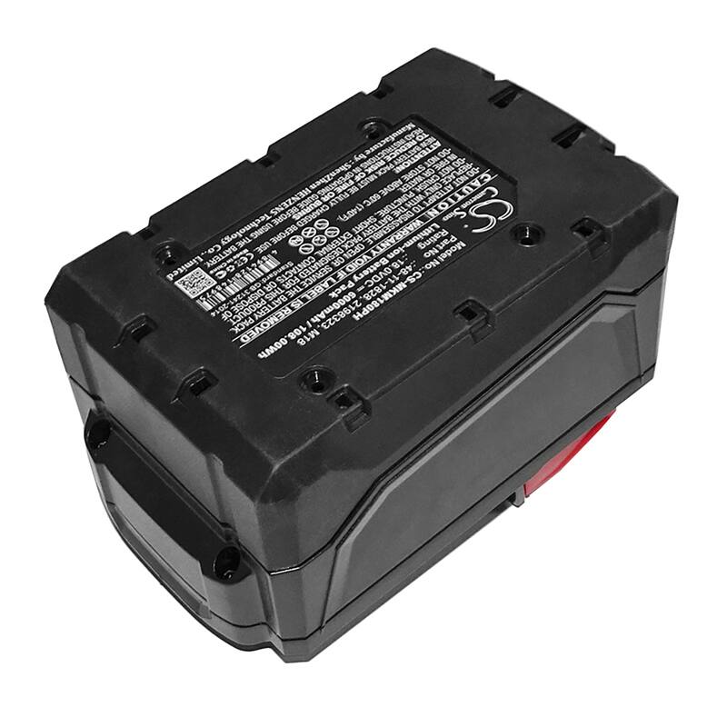 Battery for Milwaukee M18 0880-20 2626-20 48-11-1828 48-11-1815 48-11-1820 M18XC - Black