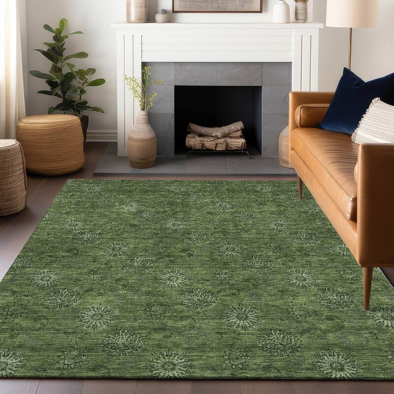 Premium Washable Super Soft Floral Imprint Mayfield Rug